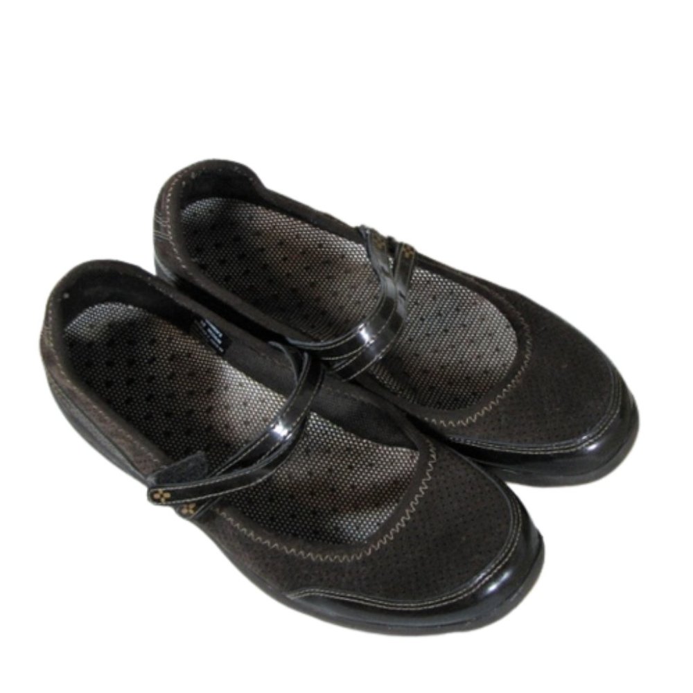 LL Bean Mary Janes Brown Shoes Women's Size 10